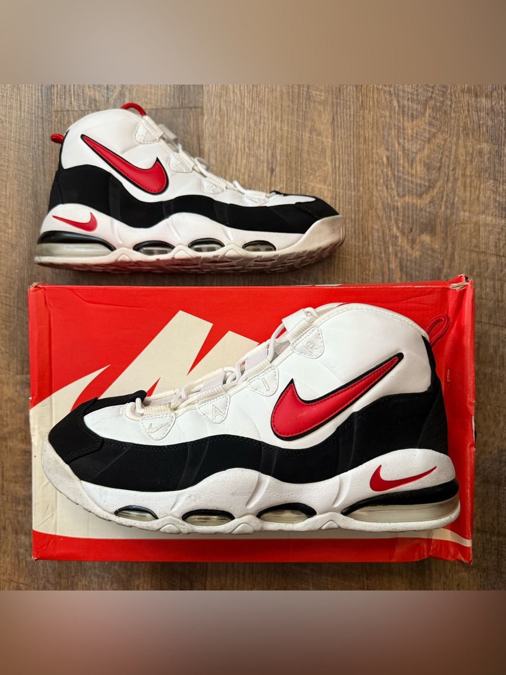 Nike Air Max Uptempo 95 Bulls 2019 White Red Black